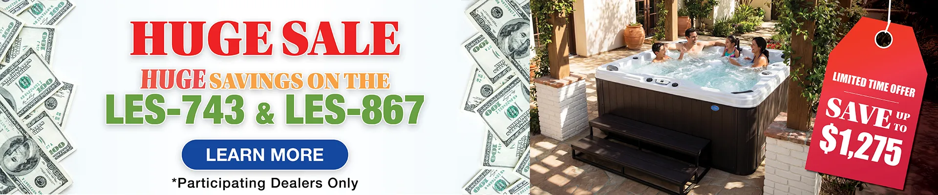 Calspas hot tub being used in a family setting - Urbandale